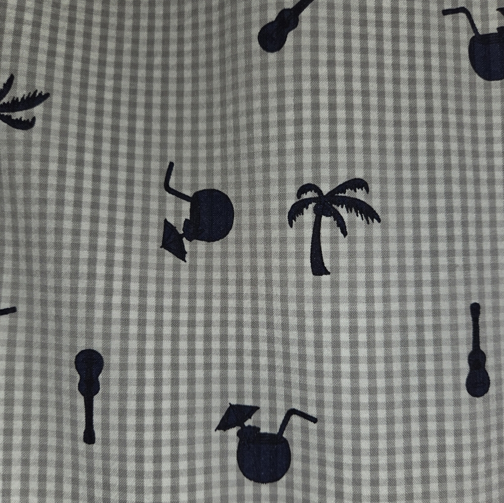 HB Casual Patterned Button Down Shirt Summer Shir… - image 7